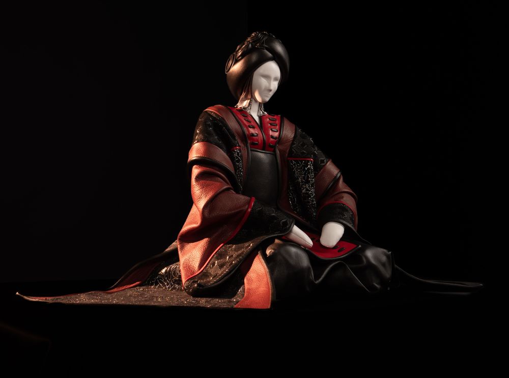 Unique pieces - Geisha - ANNIE DELEMARLE SCULPTURE CUIR
