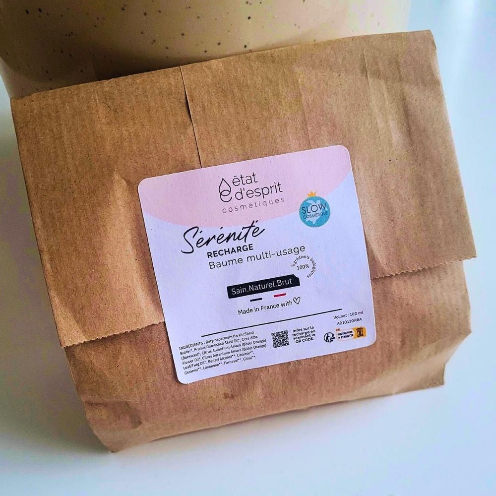 Chambres d'hôtels - Recharge du Baume Sérénité Corps, Visage, Cheveux | 100% BIO | 1 remplissage - ÉTAT D'ESPRIT