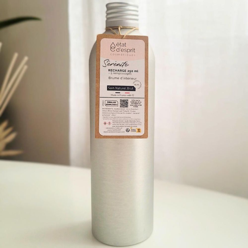 Cadeaux - Recharge de la Brume d'intérieur relaxante Sérénité - 5 remplissages - ÉTAT D'ESPRIT