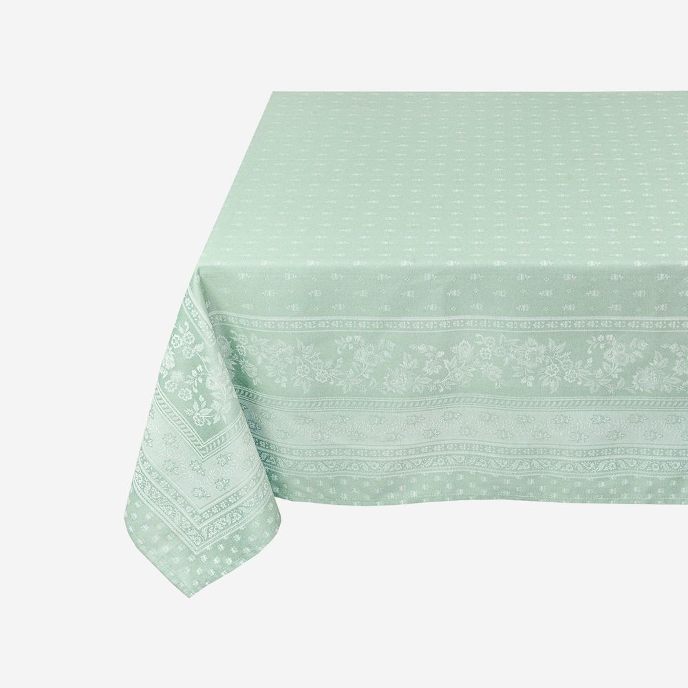 Table linen - Durance Jacquard Tablecloth - Olive - TISSUS TOSELLI