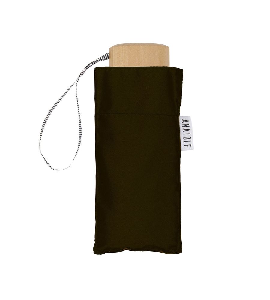 Design objects - Compact umbrella - Dark Chocolate Colored - Edwige - ANATOLE
