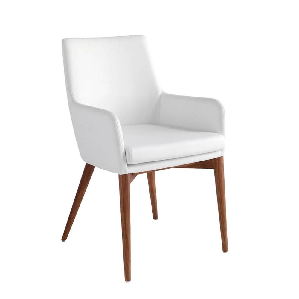 Chairs - Upholstered leatherette Dining table chair - ANGEL CERDÁ