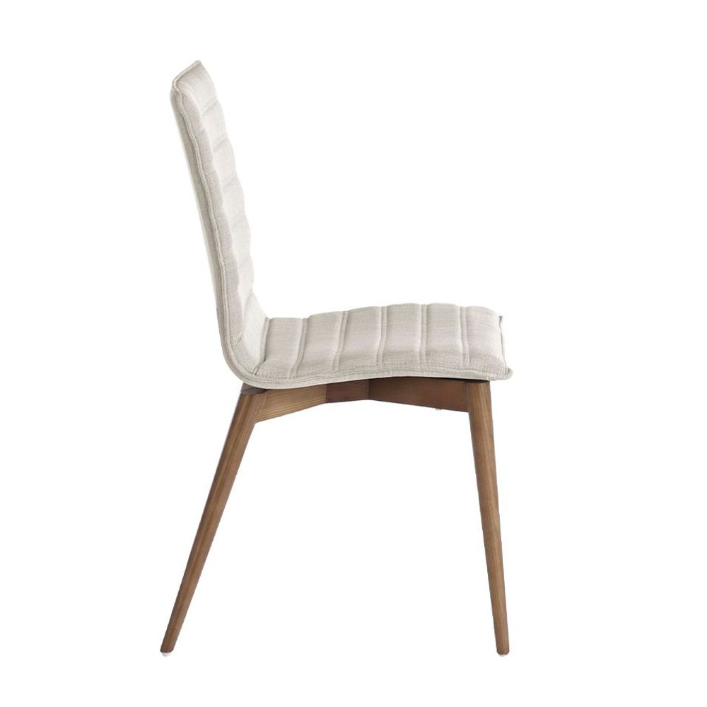 Chaises - Chaise de table à manger rembourrée en tissu - ANGEL CERDÁ