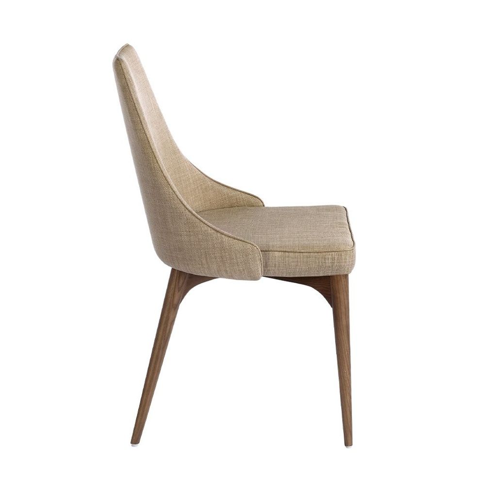 Chaises - Chaise de table à manger rembourrée en tissu - ANGEL CERDÁ