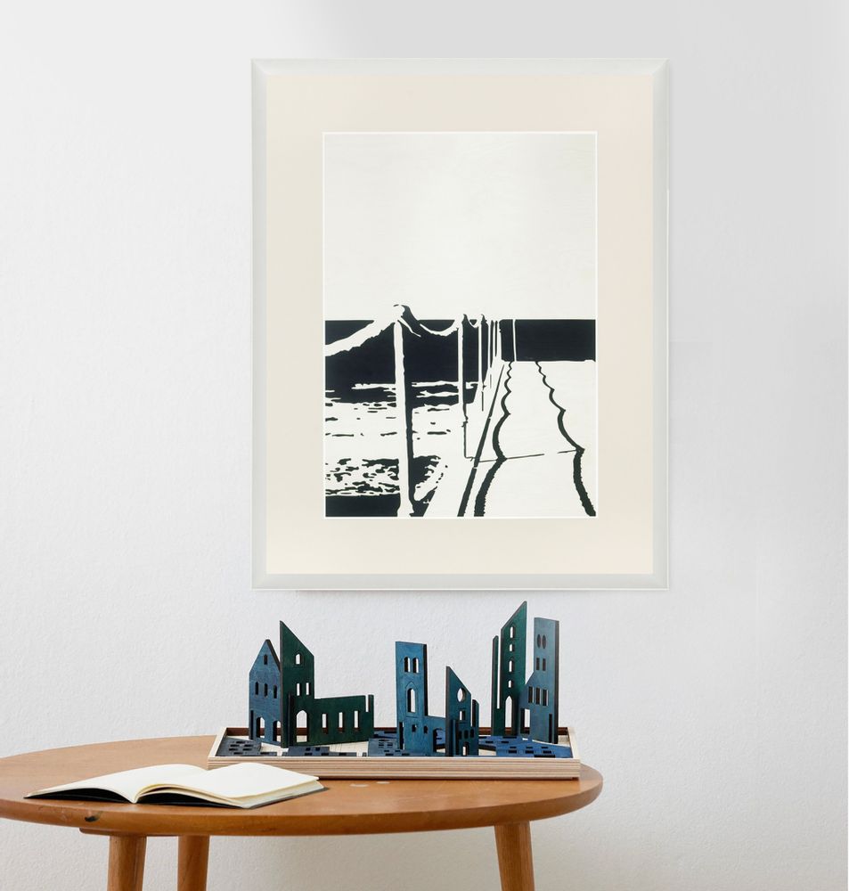 Art photos - Wall decoration. Light House / July / Floating. - ABLO BLOMMAERT