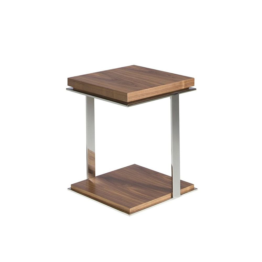 Tables basses - Table d'angle carrée en noyer - ANGEL CERDÁ