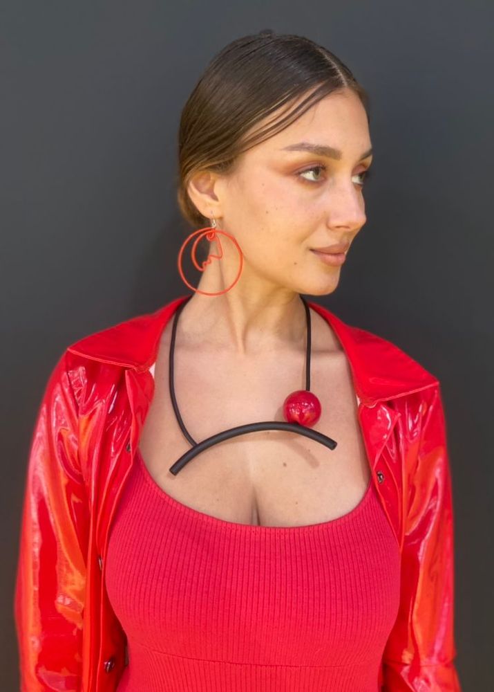 Gifts - Red Tori necklace - SAMUEL CORAUX