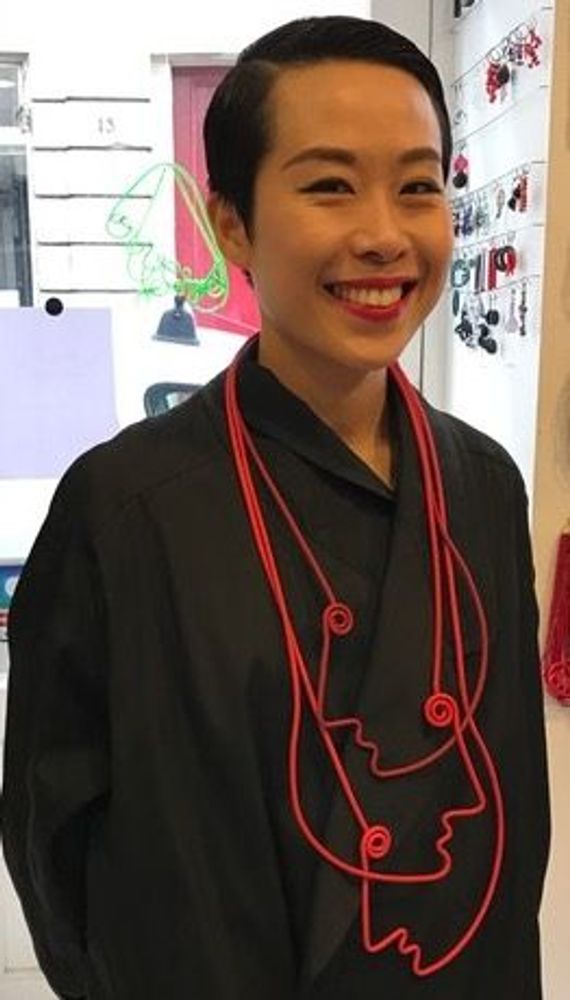 Gifts - Red black 3-headed necklace - SAMUEL CORAUX