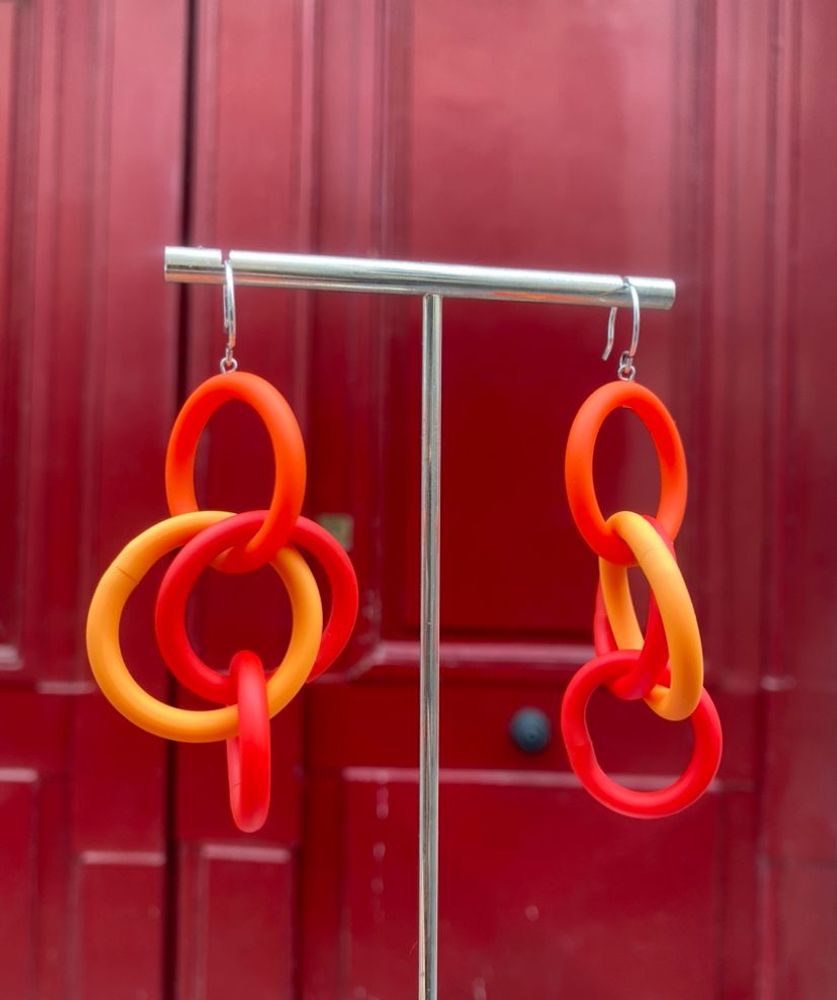 Gifts - 40 Mix Orange Earring - SAMUEL CORAUX