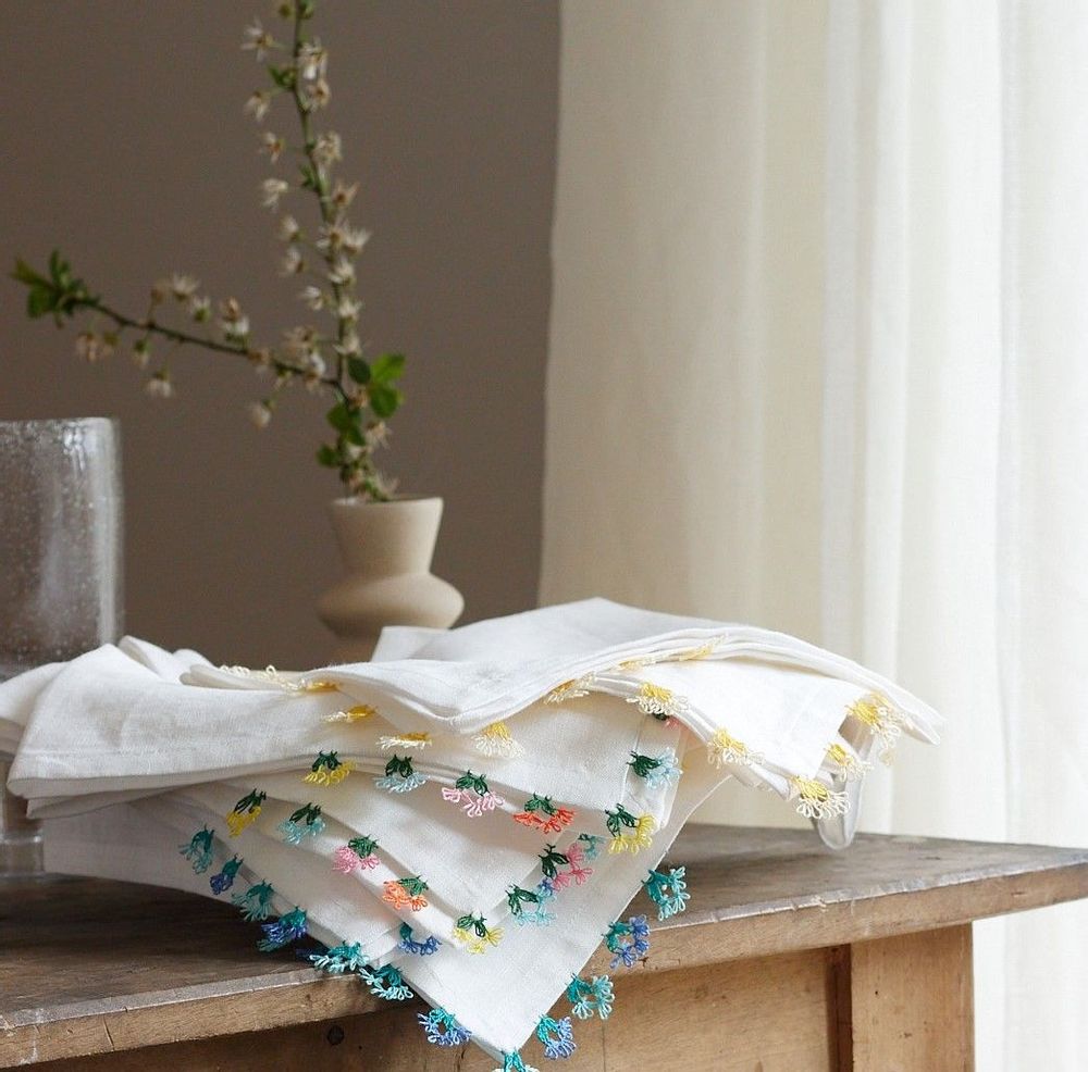 Table linen - TABLE NAPKIN TABLECLOTH - NADIA DAFRI PARIS