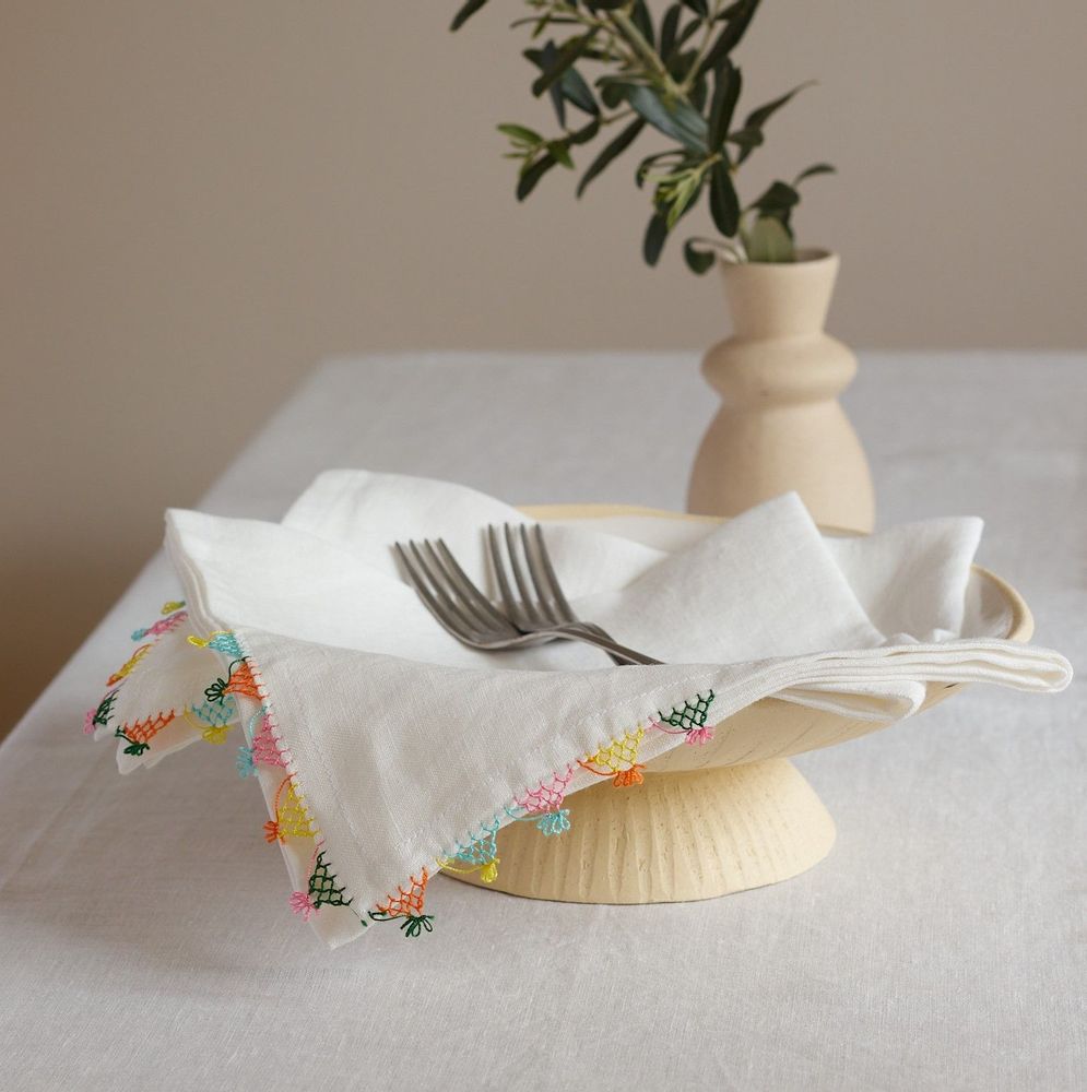 Table linen - TABLE NAPKIN TABLECLOTH - NADIA DAFRI PARIS