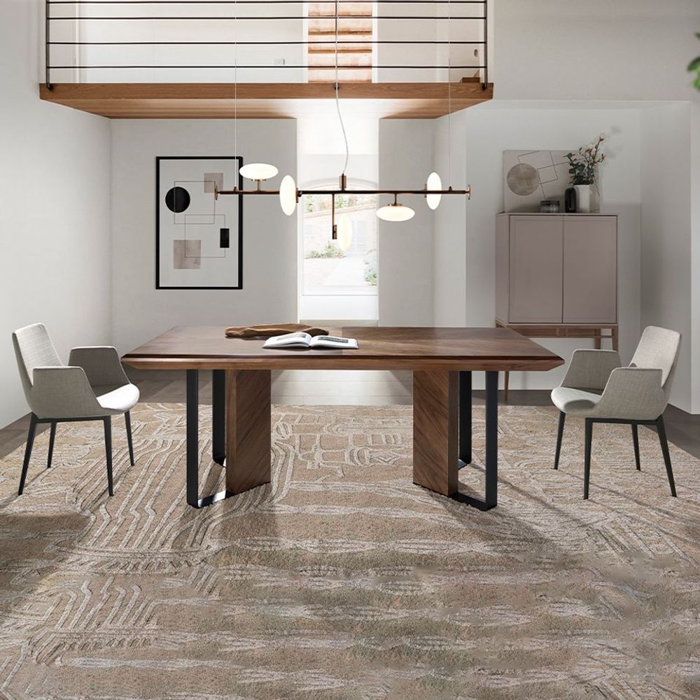 Dining Tables - Dining table in walnut wood - ANGEL CERDÁ