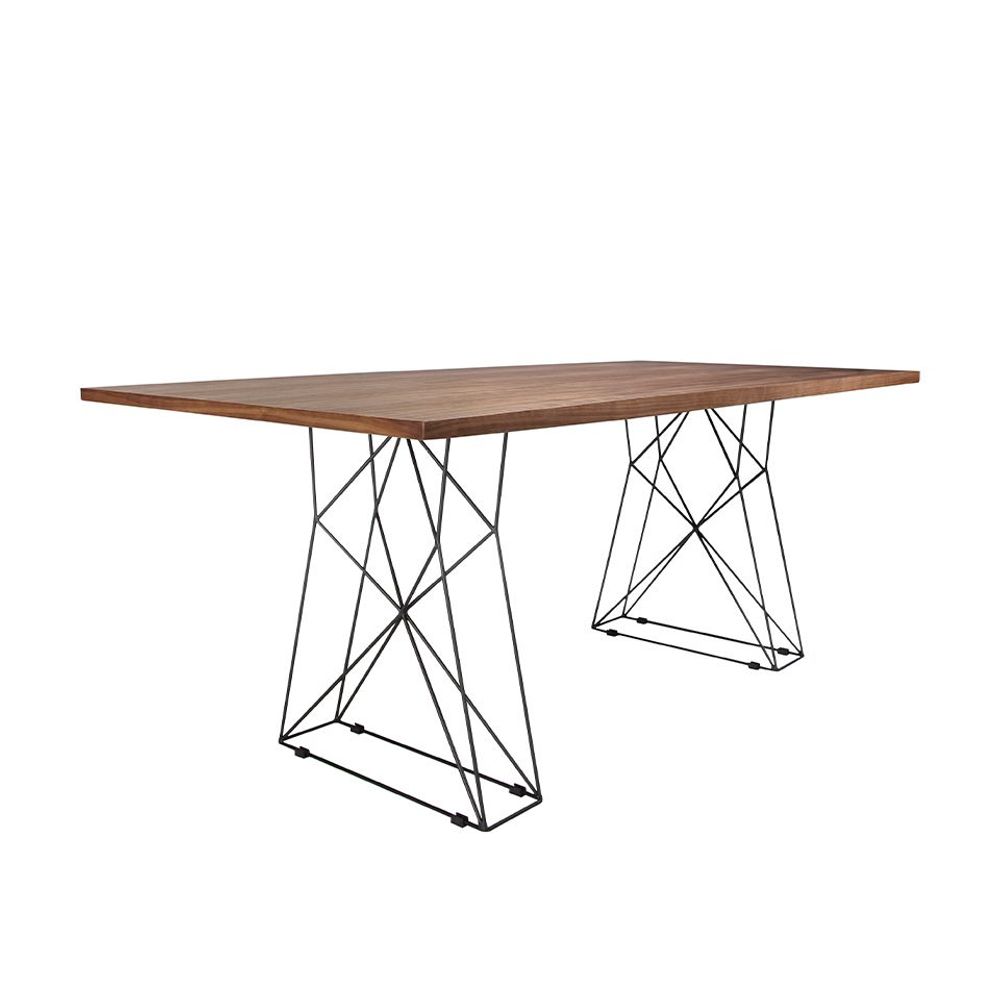 Tables Salle à Manger - Table de salle à manger rectangulaire en bois de noyer - ANGEL CERDÁ