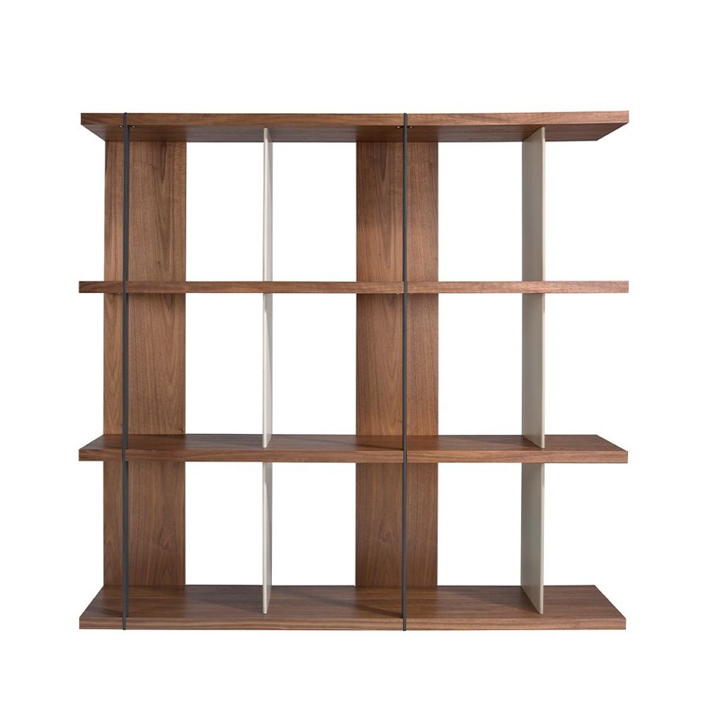 Office furniture and storage - Walnut and lacquered wood bookcase - ANGEL CERDÁ