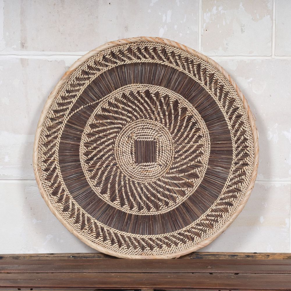 Decorative objects - Palm fiber basket - Munyumbwe, Winnowing - Batonga - AS'ART A SENSE OF CRAFTS