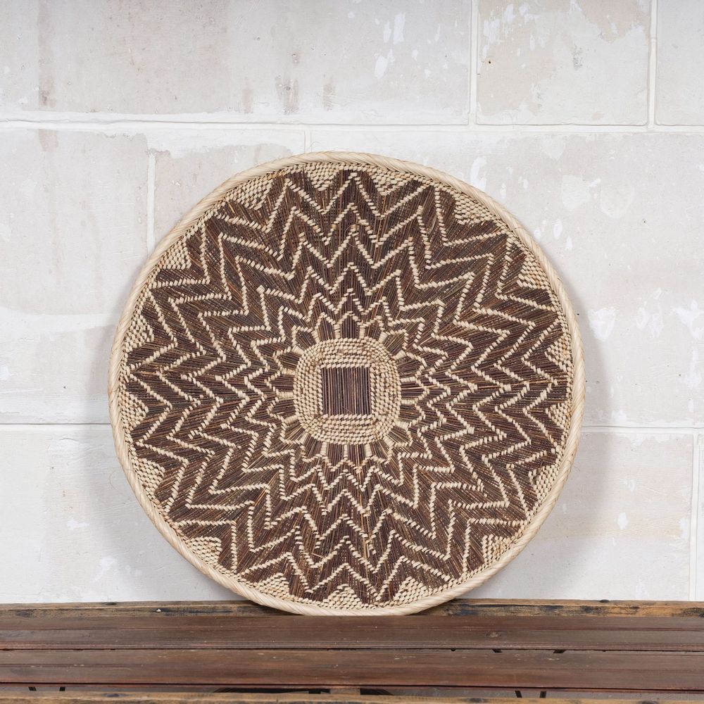Decorative objects - Palm fiber basket - Munyumbwe, Winnowing - Batonga - AS'ART A SENSE OF CRAFTS