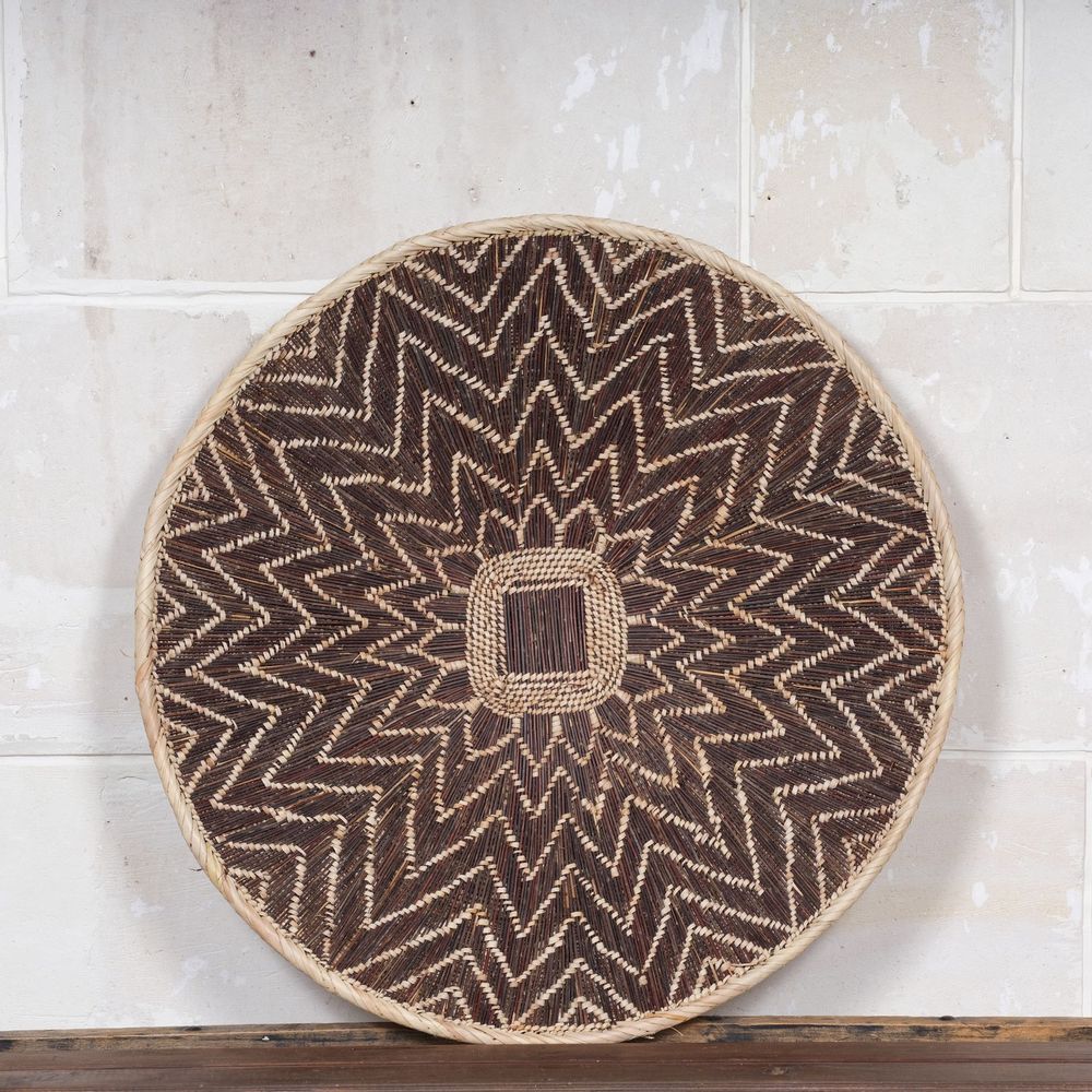 Decorative objects - Palm fiber basket - Munyumbwe, Winnowing - Batonga - AS'ART A SENSE OF CRAFTS