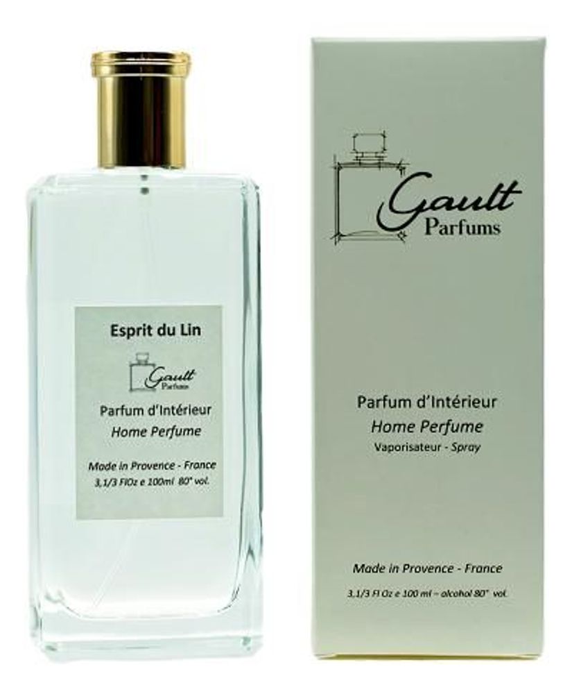 Parfums d'intérieur - Vaporisateur d'ambiance Esprit du Lin - GAULT PARFUMS