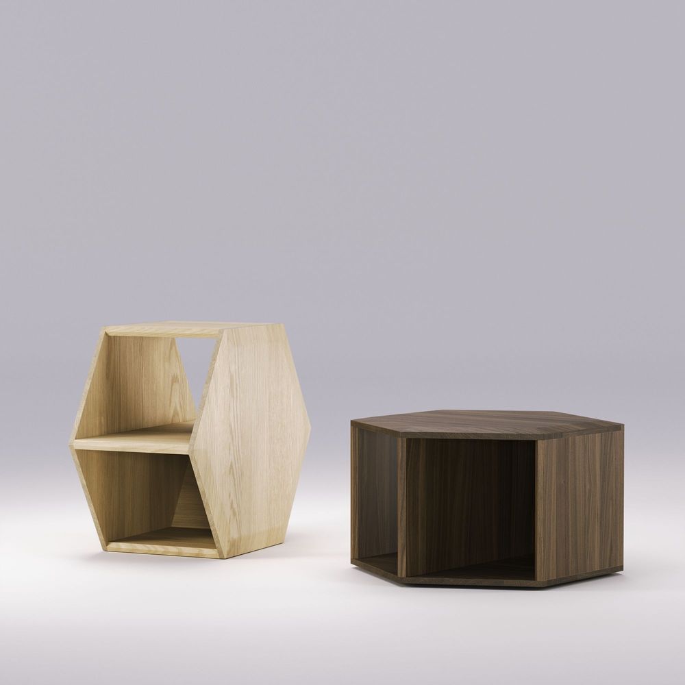 Coffee tables - Hexa Coffee | Side Table - WEWOOD - PORTUGUESE JOINERY