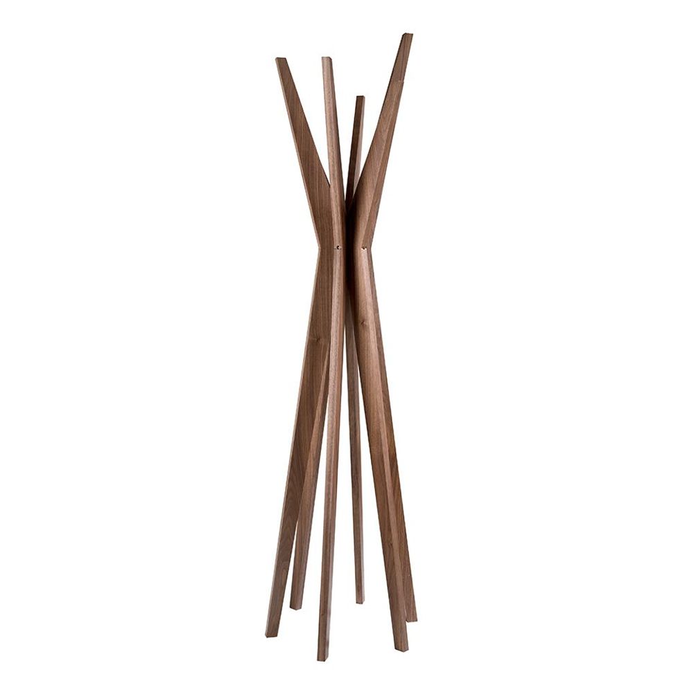 Wardrobe - Coat rack walnut wood - ANGEL CERDÁ