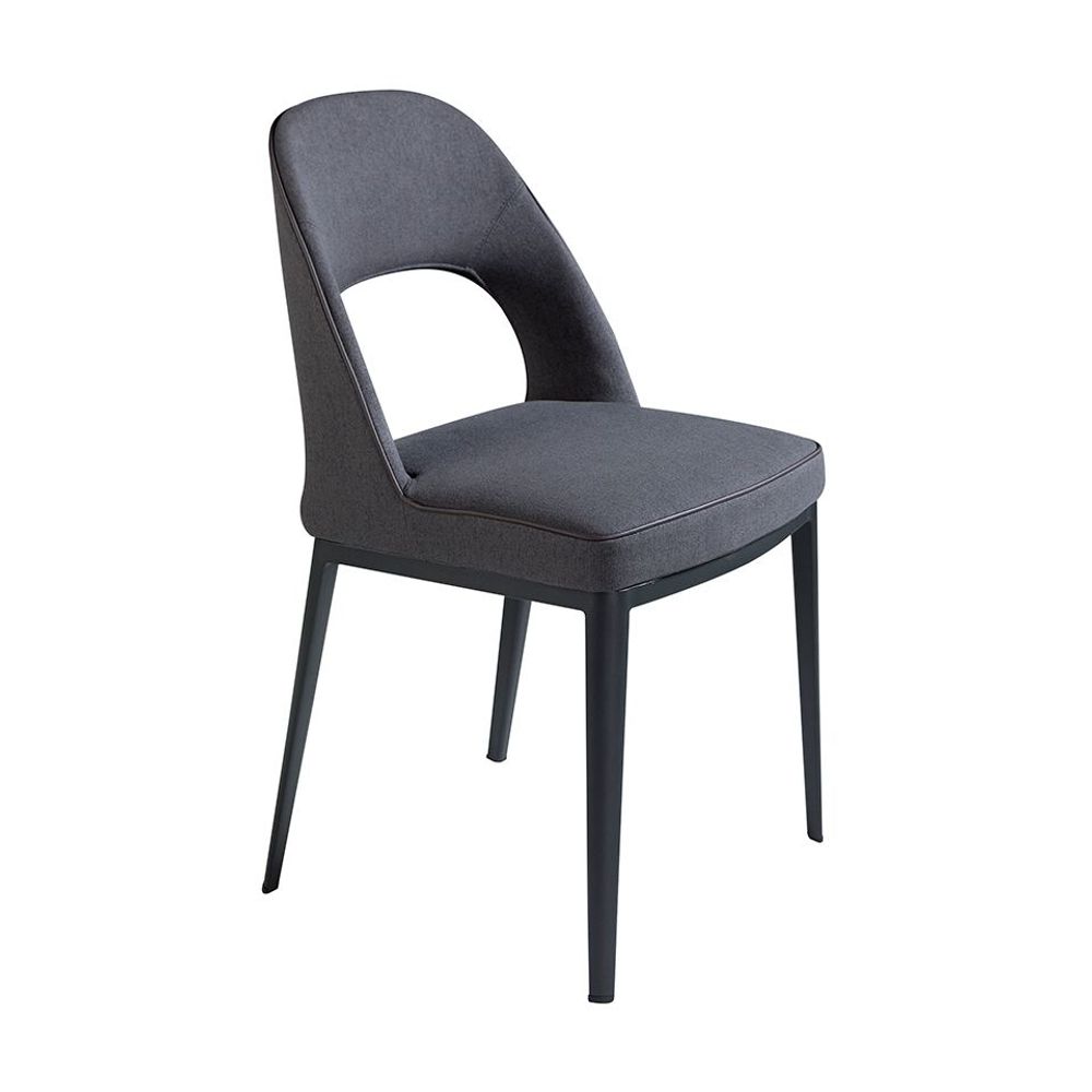 Chairs - Dark grey fabric chair - ANGEL CERDÁ