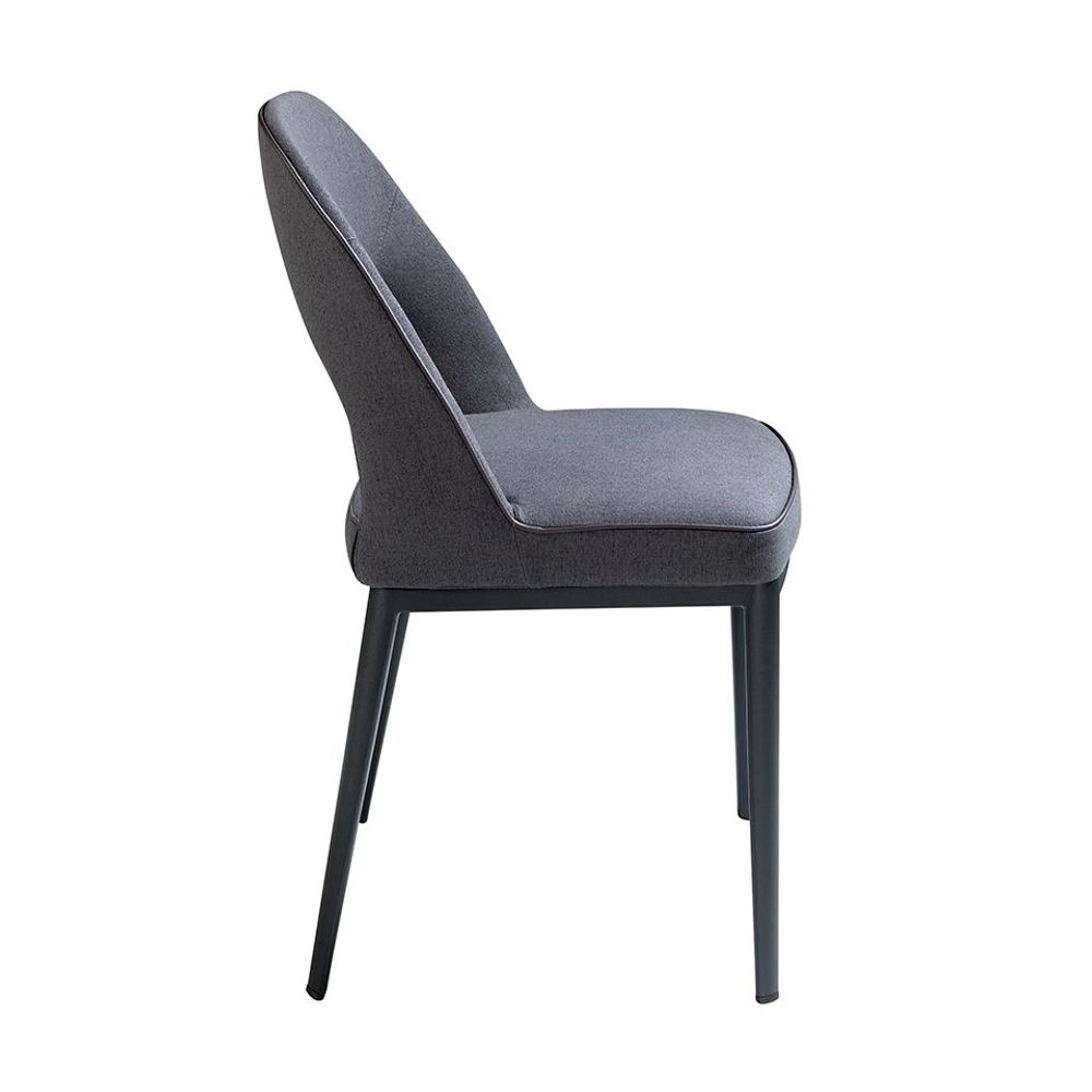 Chairs - Dark grey fabric chair - ANGEL CERDÁ