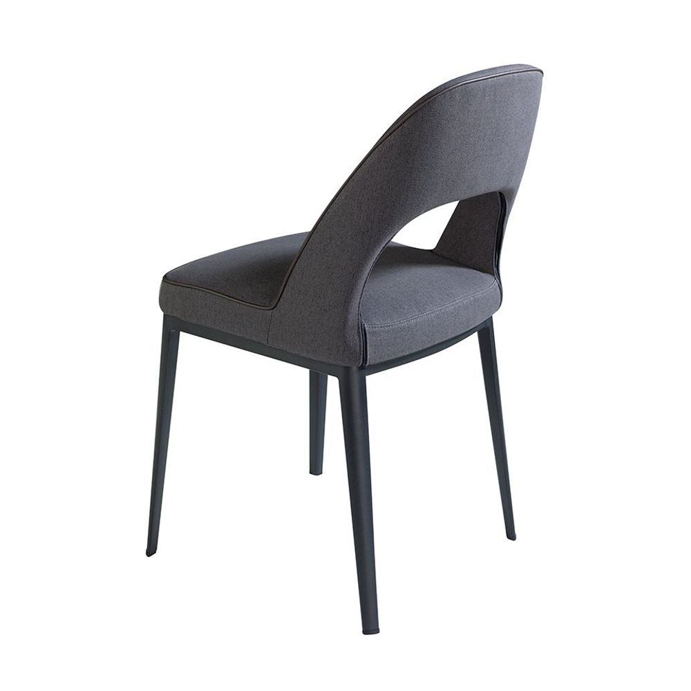 Chairs - Dark grey fabric chair - ANGEL CERDÁ