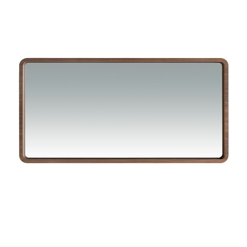 Miroirs - Miroir mural rectangulaire avec cadre en noyer - ANGEL CERDÁ