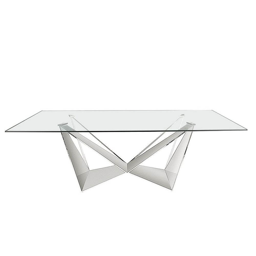 Dining Tables - Rectangular glass dining table - ANGEL CERDÁ