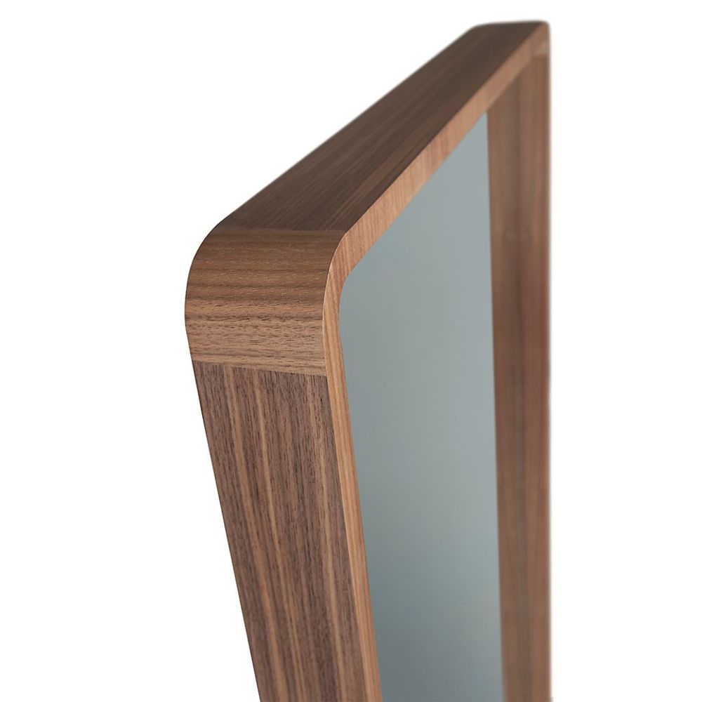 Mirrors - Walnut rectangular foot mirror - ANGEL CERDÁ