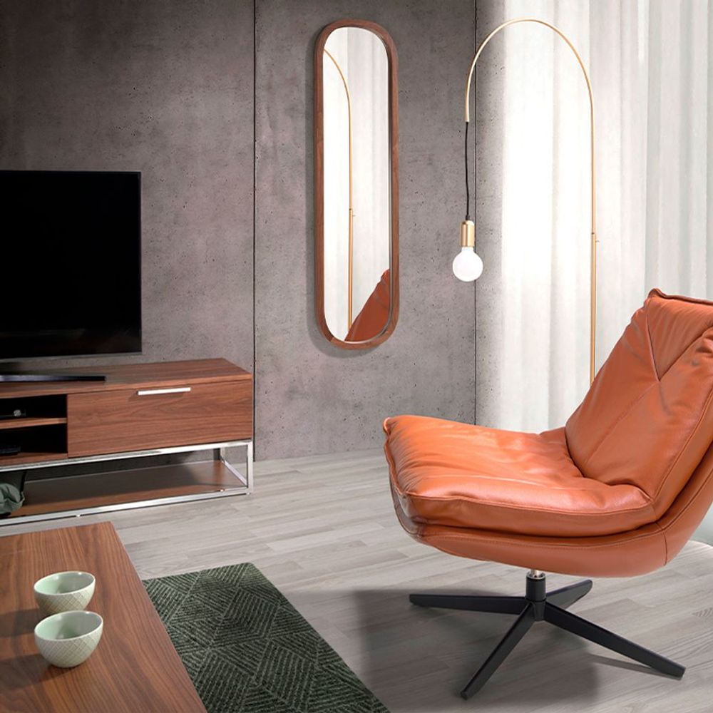 Mirrors - Wall mirror walnut wood - ANGEL CERDÁ