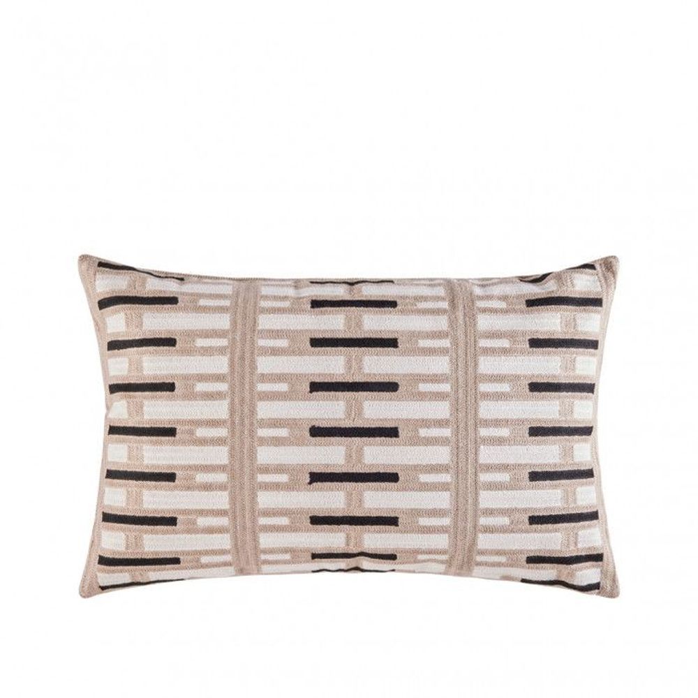 Cushions - Embroidered Cotton Interval Rectangular Pillow - CFOC