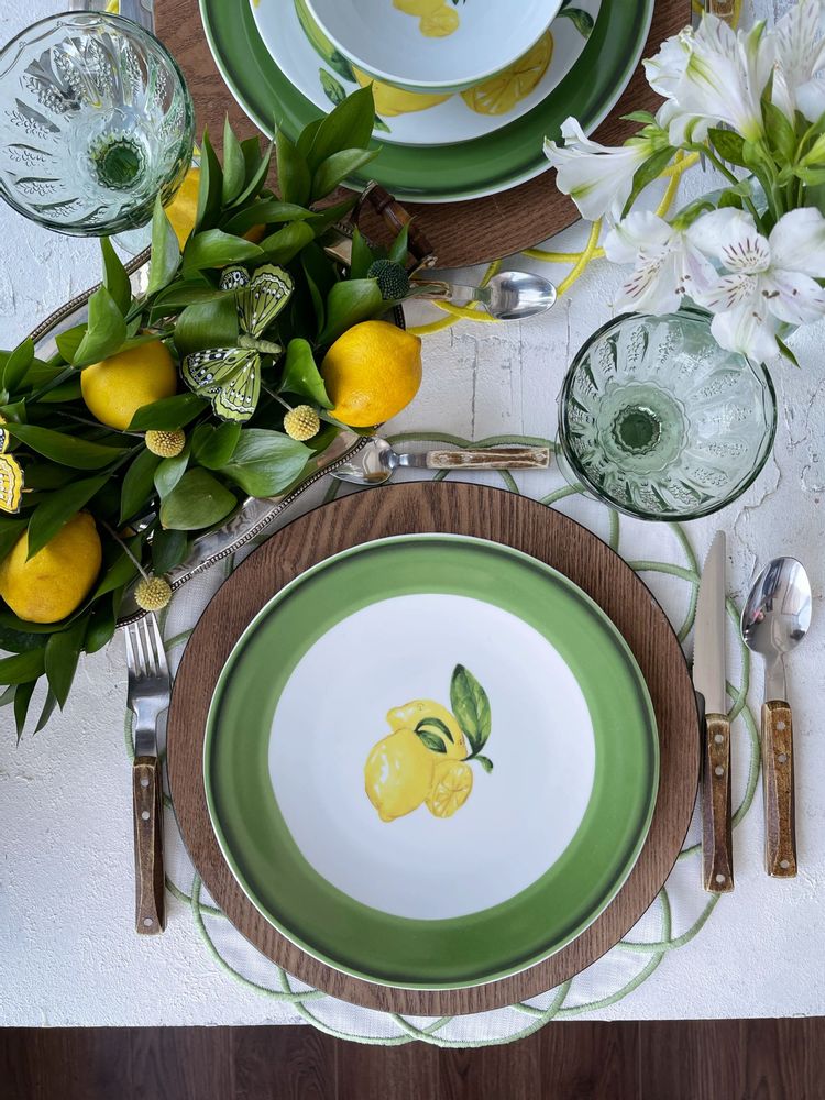 Everyday plates - Citrus Porcelain Collection - FERN&CO.