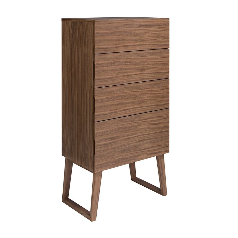 Chests of drawers - Walnut wood chiffonier - ANGEL CERDÁ