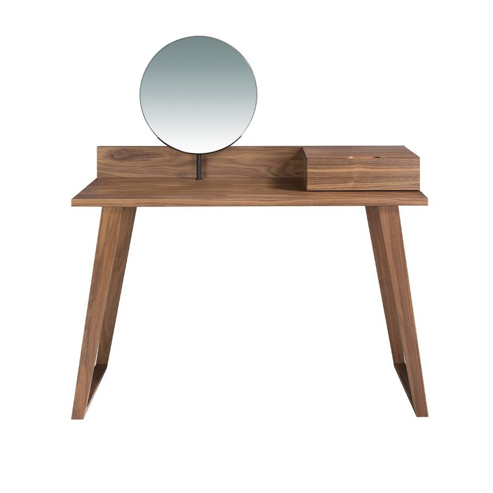 Autres tables - Coiffeuse en bois de noyer avec miroir - ANGEL CERDÁ