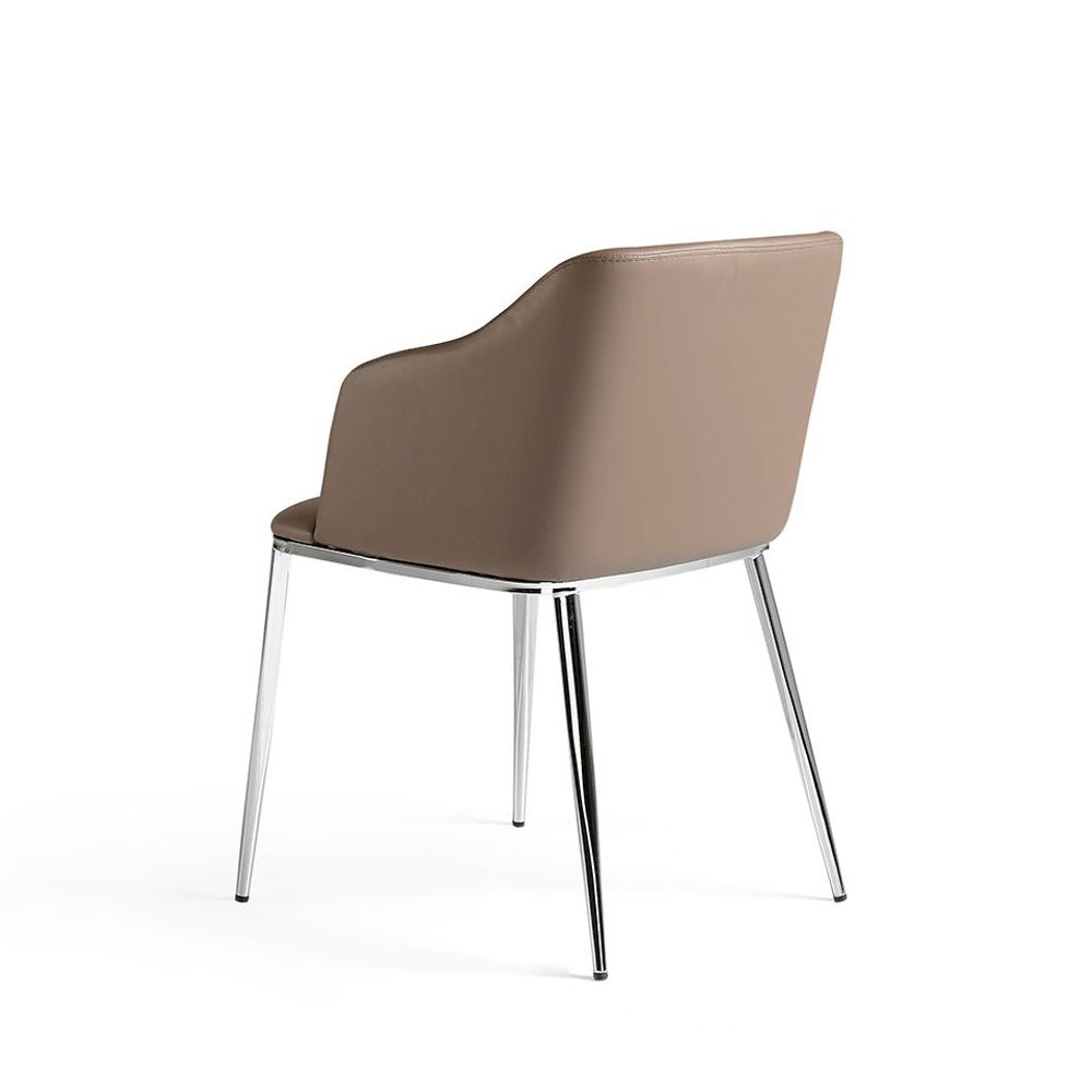 Chaises - Chaise de table à manger rembourrée en simili cuir - ANGEL CERDÁ