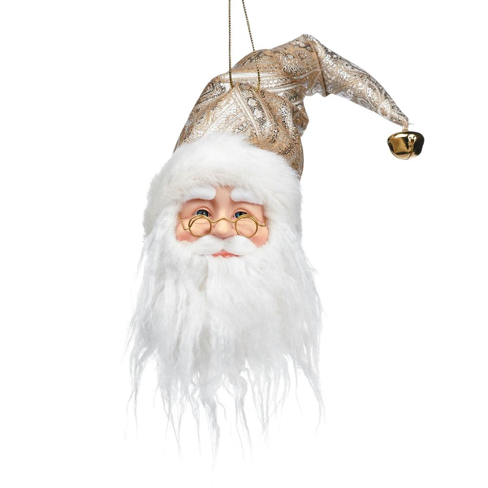Autres décorations de Noël - FABR.SANTA HEAD ORN CRM/CHAMP 35,5CM - GOODWILL M&G