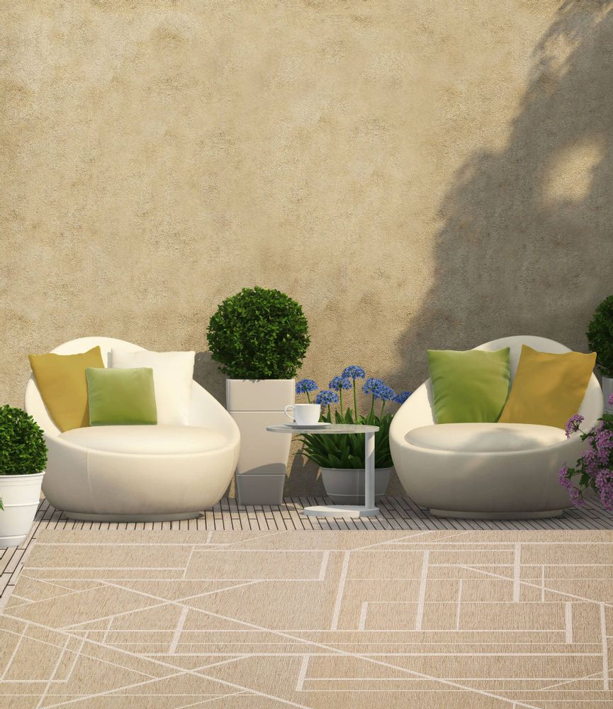 Contemporary carpets - TEMPO Indoor Outdoor Rug - AFK LIVING DESIGNER RUGS