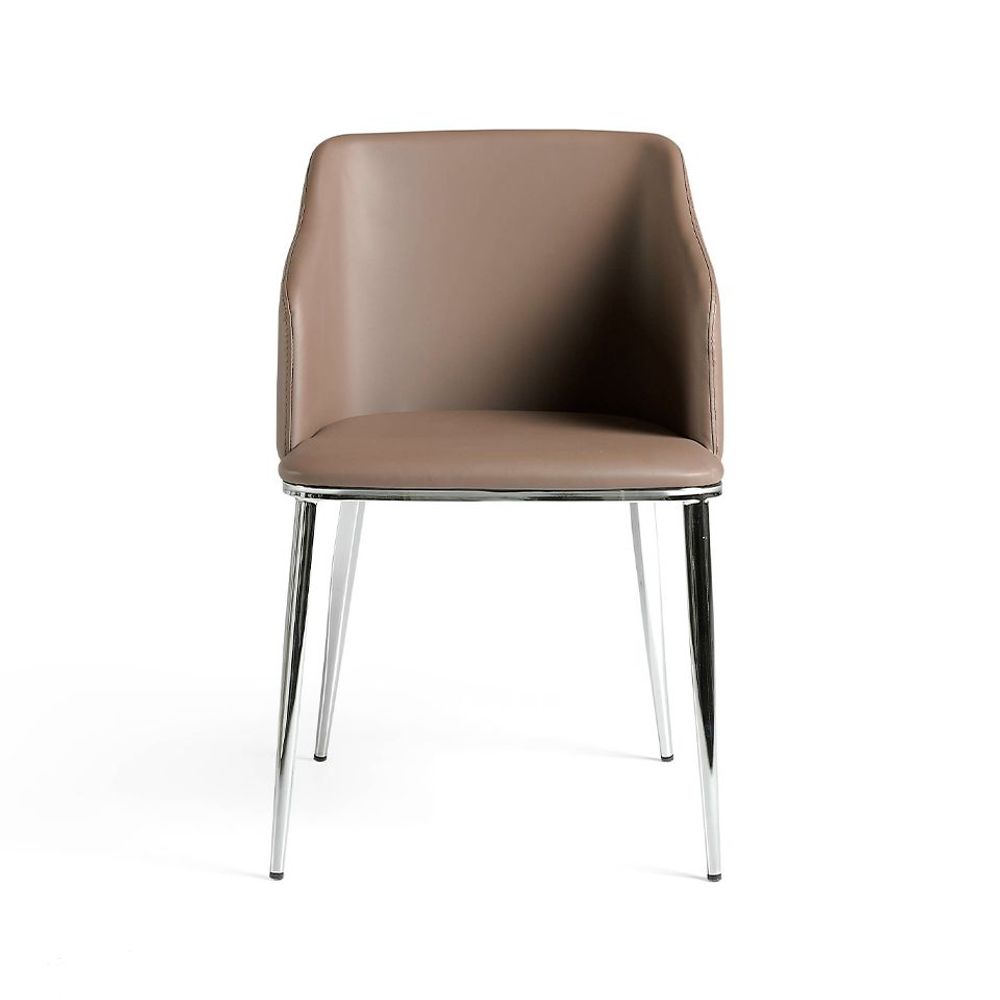 Chaises - Chaise de table à manger rembourrée en simili cuir - ANGEL CERDÁ