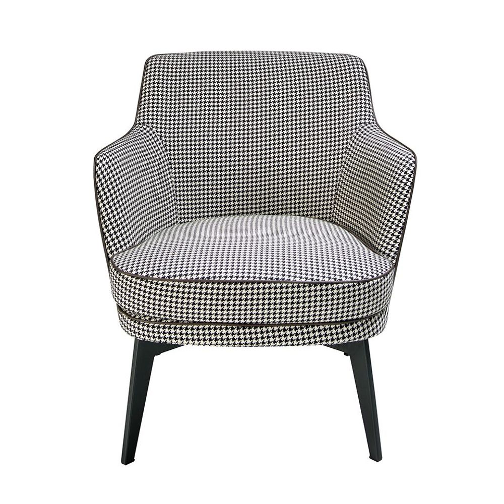 Fauteuils - Fauteuil rembourré en tissu pied-de-poule - ANGEL CERDÁ