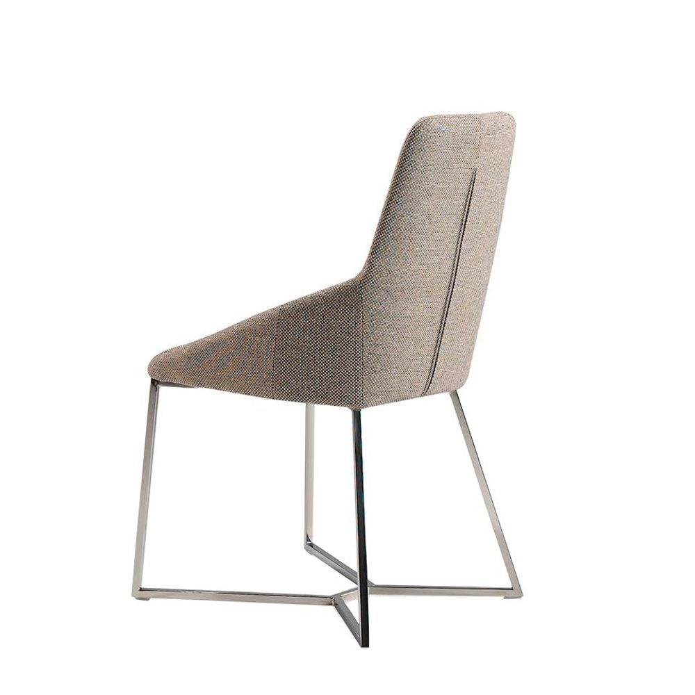 Chaises - Chaise de table à manger rembourrée en tissu - ANGEL CERDÁ
