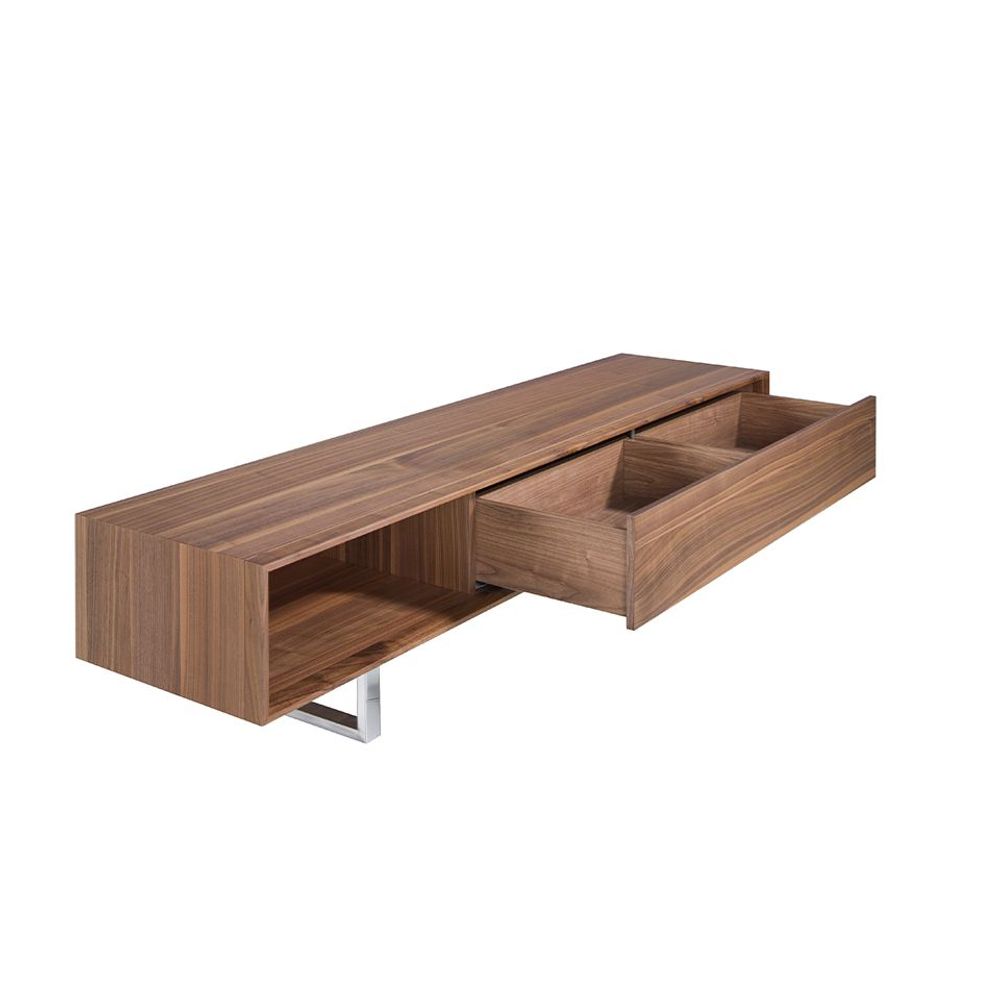 Sideboards - Walnut TV cabinet with steel legs - ANGEL CERDÁ