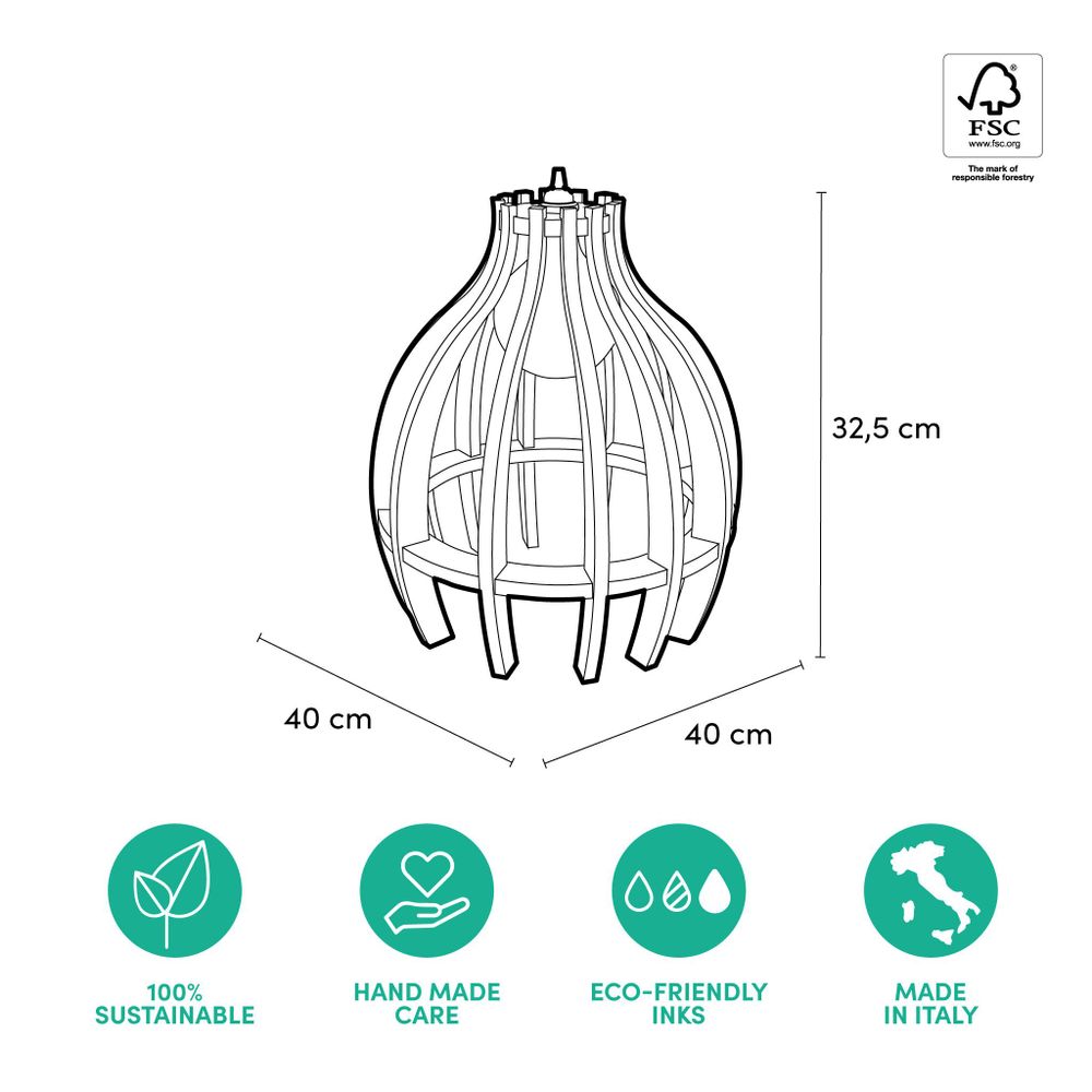 Hanging lights - Table and floor lamp Lampotai Bulb - RIPPOTAI