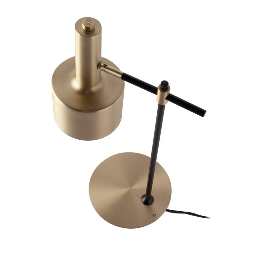 Table lamps - Table lamp gold aluminium and black steel - ANGEL CERDÁ