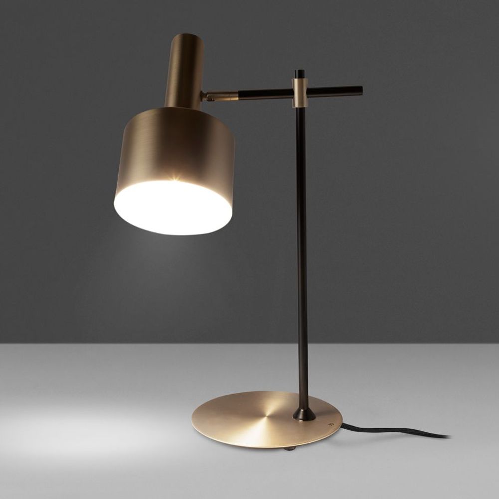 Table lamps - Table lamp gold aluminium and black steel - ANGEL CERDÁ