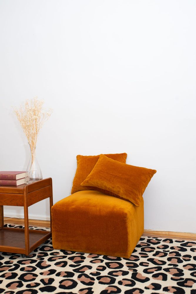 Design carpets - Leopard Tufted Wool Rug - COLORTHERAPIS