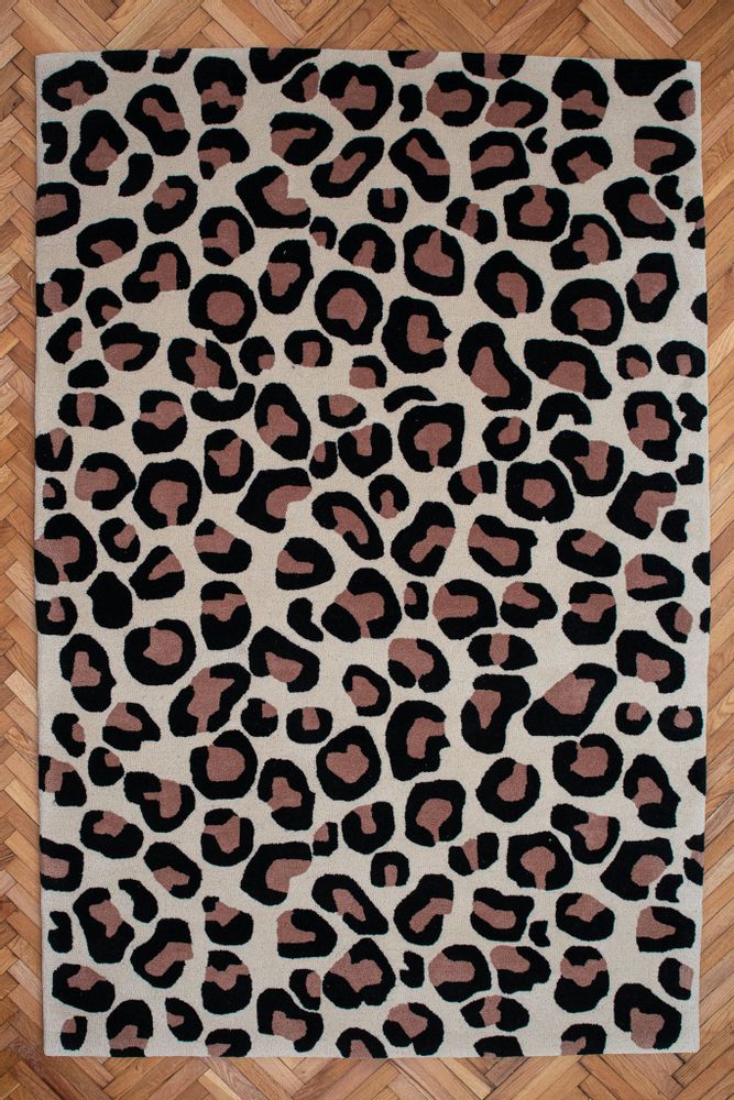 Design carpets - Leopard Tufted Wool Rug - COLORTHERAPIS