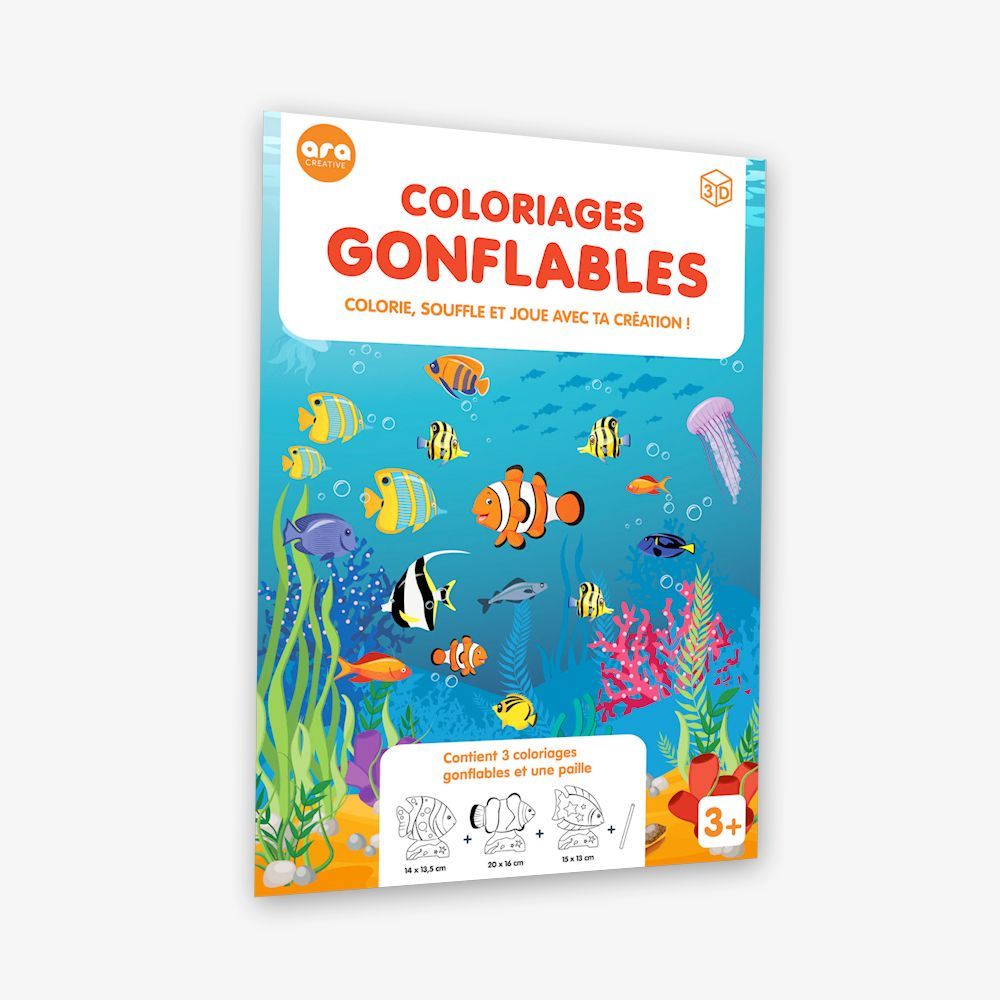 Gifts - Inflatable creart to color - Fish - ARA-CREATIVE