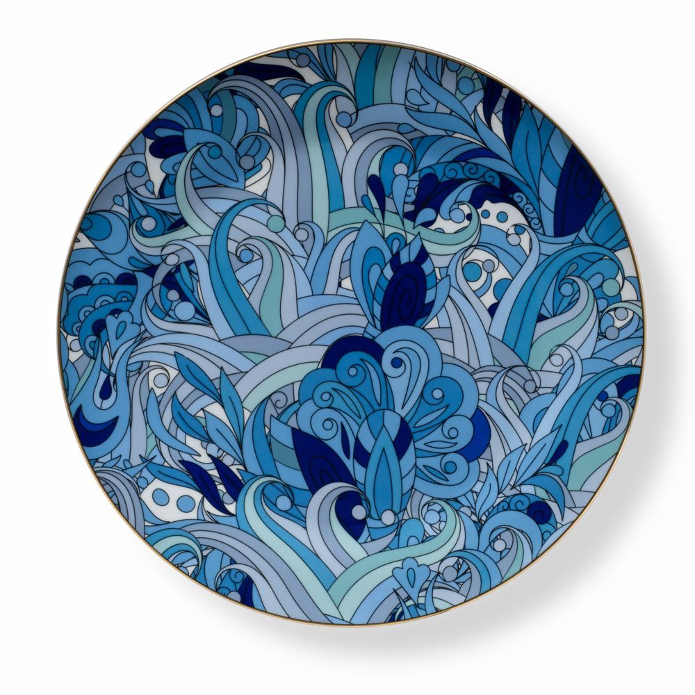 Everyday plates - Set of 2- Presentation Plates Set – Blue Cachemire - HOME BY KRISTY
