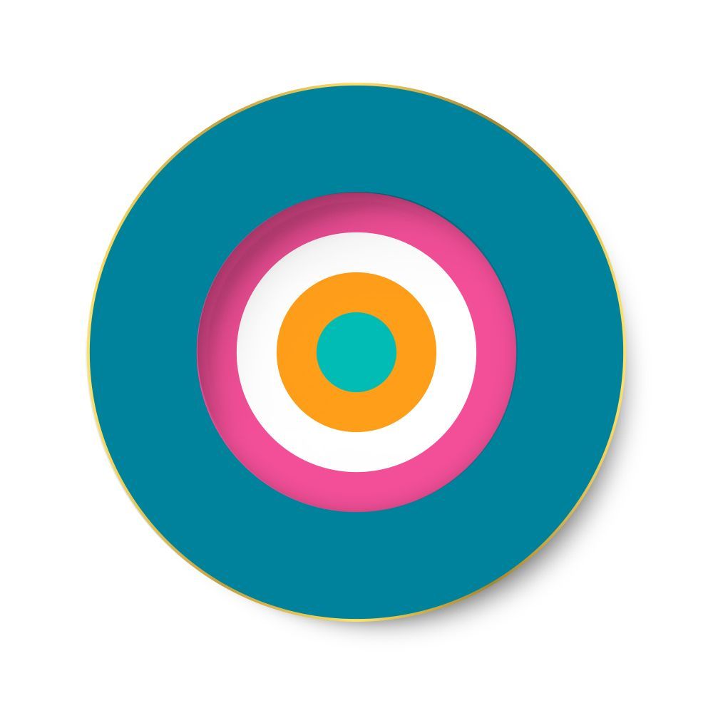 Everyday plates - Set of 4 - Dinner Plates Set – Yellow, Red, Green, Blue – Rainbow - HOME BY KRISTY